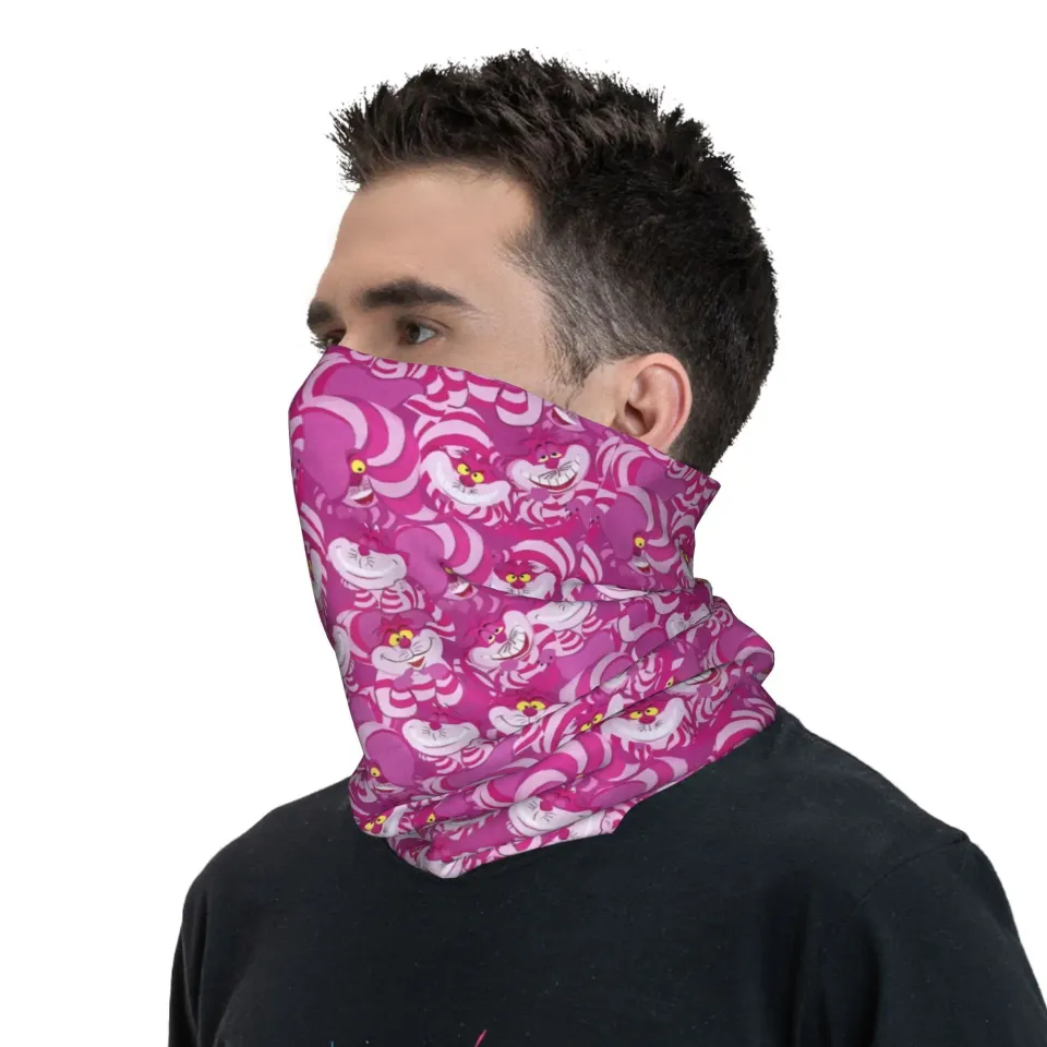 Cheshire Cat Cartoon Face Mask Scarf