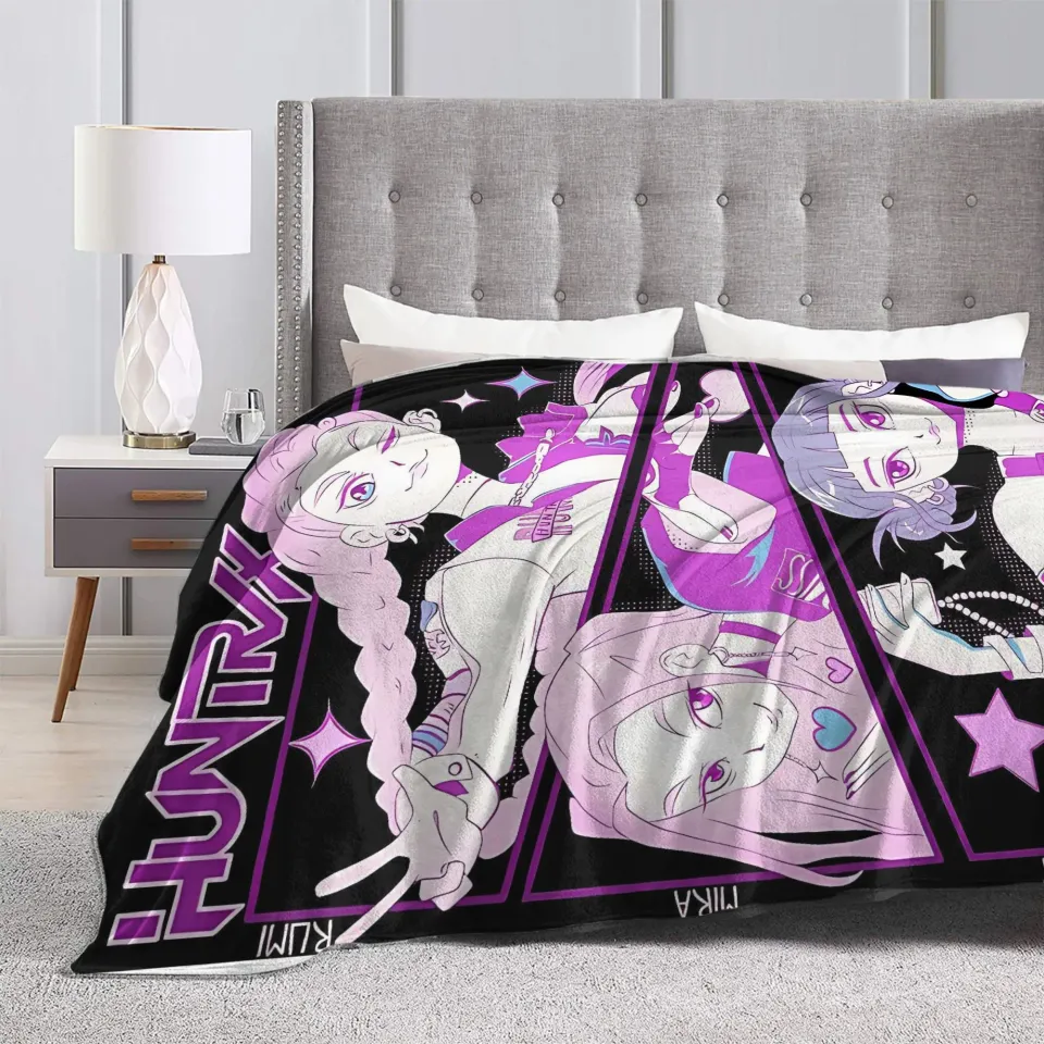 Huntrix Kpop Demon Hunters Fleece Blanket