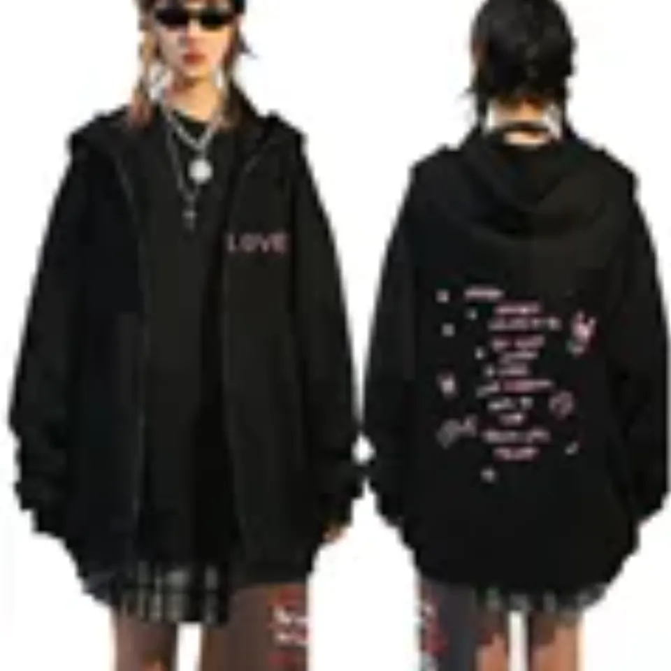Rapper Lil Peep Graphic Zipper Hoody