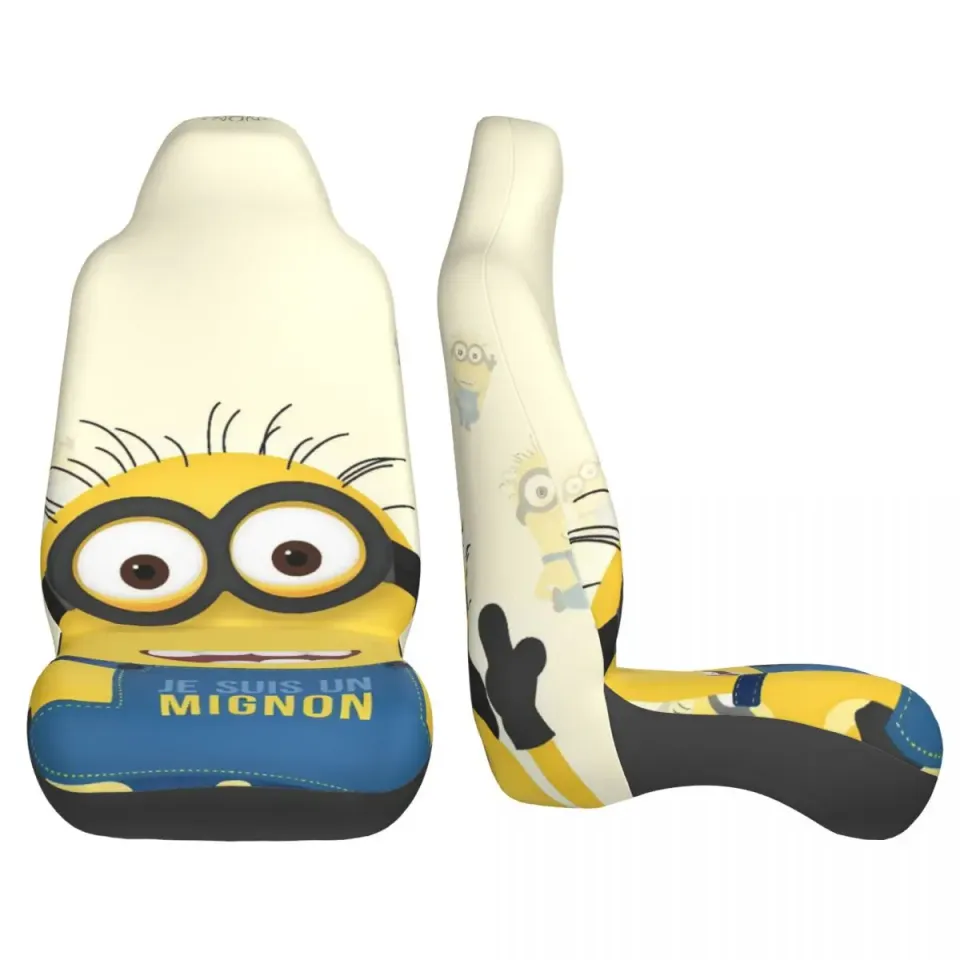 Minions Meme Car Seat Covers 2 Pcs