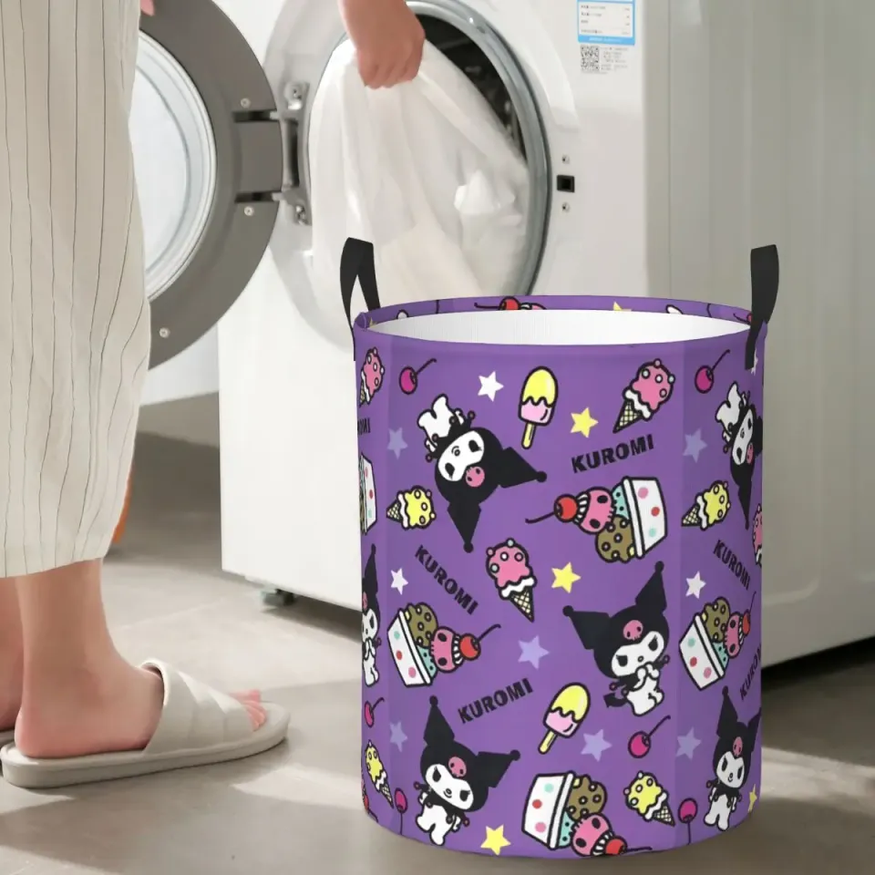 Kuromi Kawaii Cute Laundry Baskets
