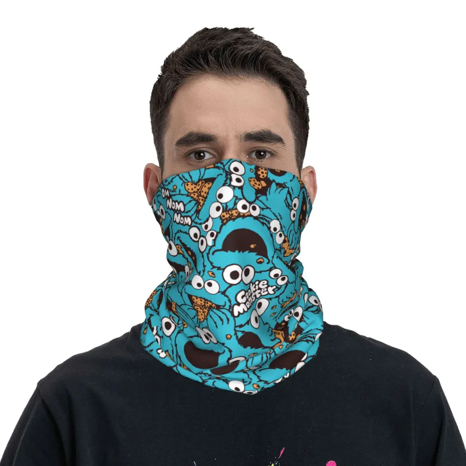 Cute-Blue Bandana Face Mask Scarf