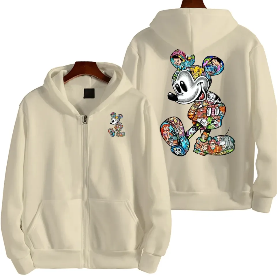 Graffiti Mickey Men Cartoon Hoodie