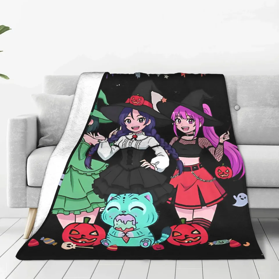 Kpop Huntrix Halloween Fleece Blanket