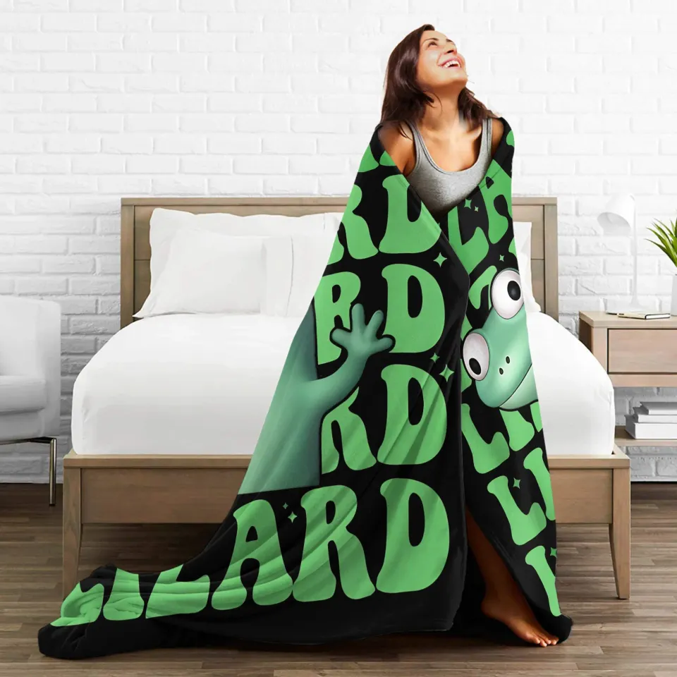 Tom Lizard Lizard Lizard Meme Fleece Blanket, Disney Cartoon Movie Blanket For Kids