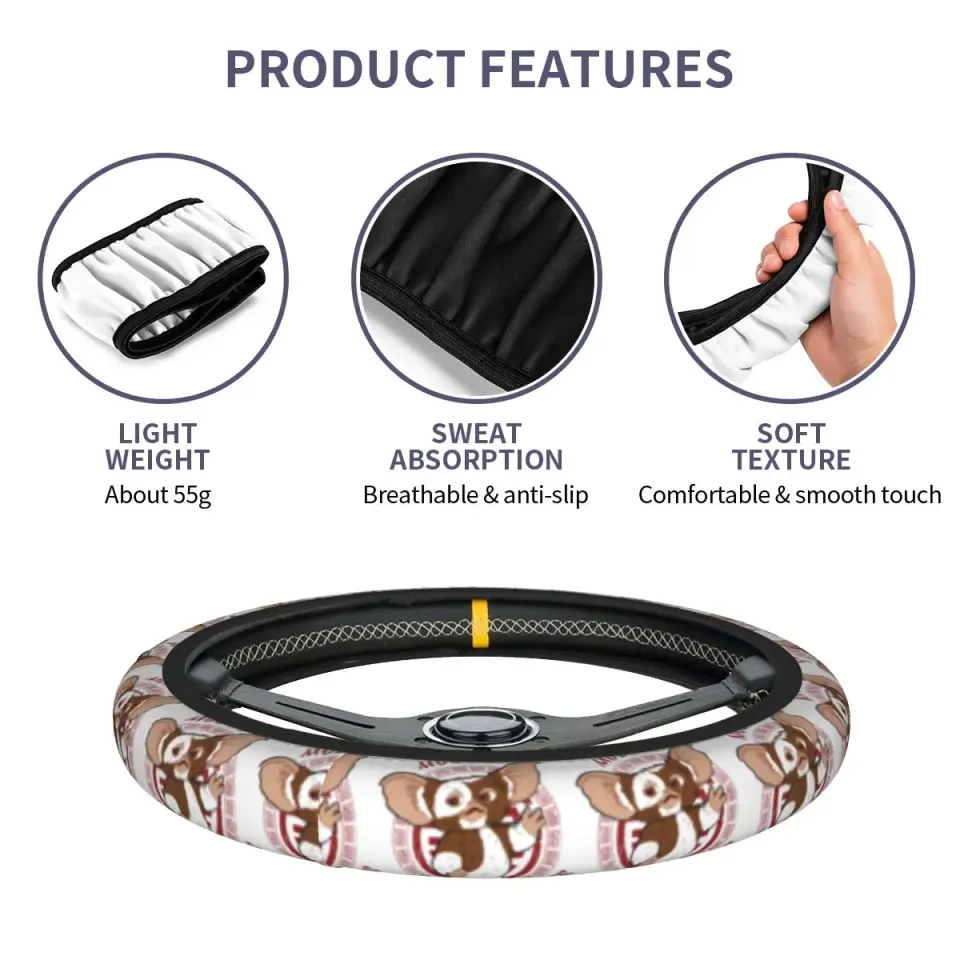 Gizmo Monster Car Steering Wheel Cover
