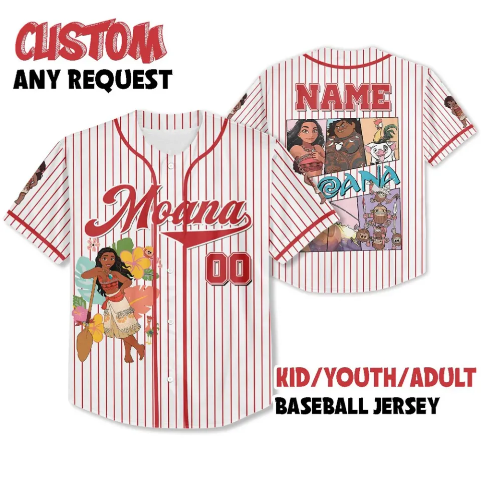 Disney Princess Moana Maui Simple Stripe Button Shirt