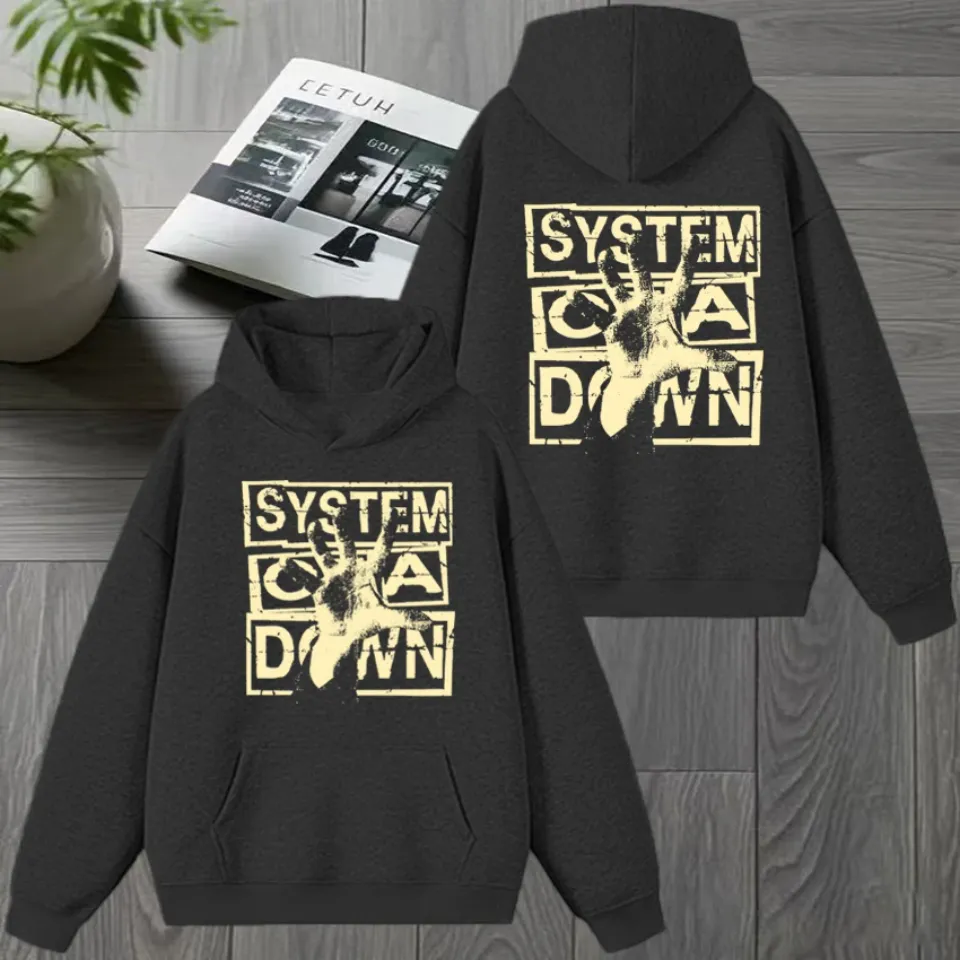 Rock band SYSTEM OF DOWN Double Sided printed Winter Hoodie 2026