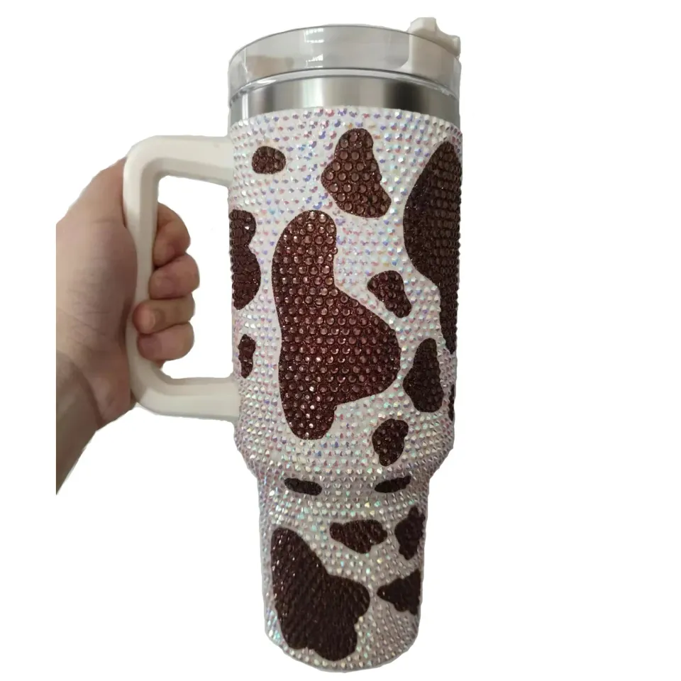 Cow 40 Oz Bling Tumblers