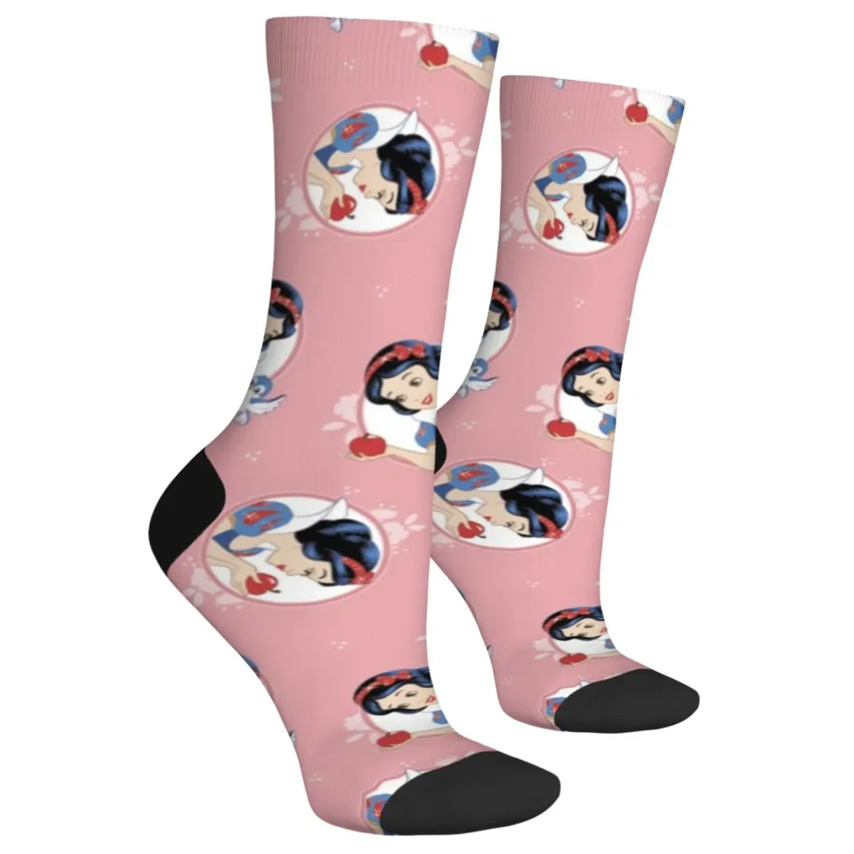 Unisex Snow White Print Socks