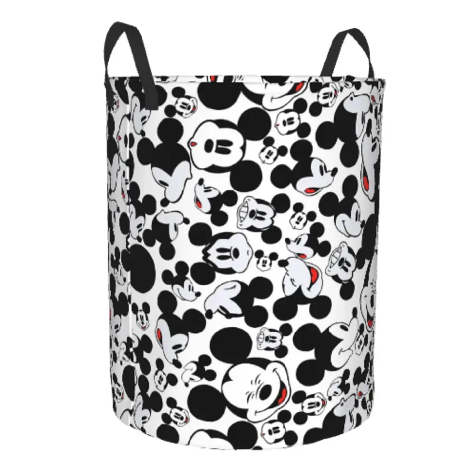 Mickey Mouse Laundry Hamper - Kids Clothes Storage Basket & Toy Organizer