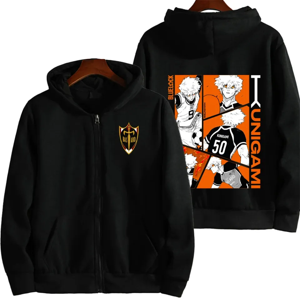 Blue Lock Kunigami Rensuke Men Zipper Hoodie