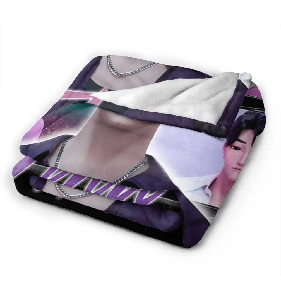 K-Pop Demon Hunters Jinu Saja Boys  Fleece Blanket
