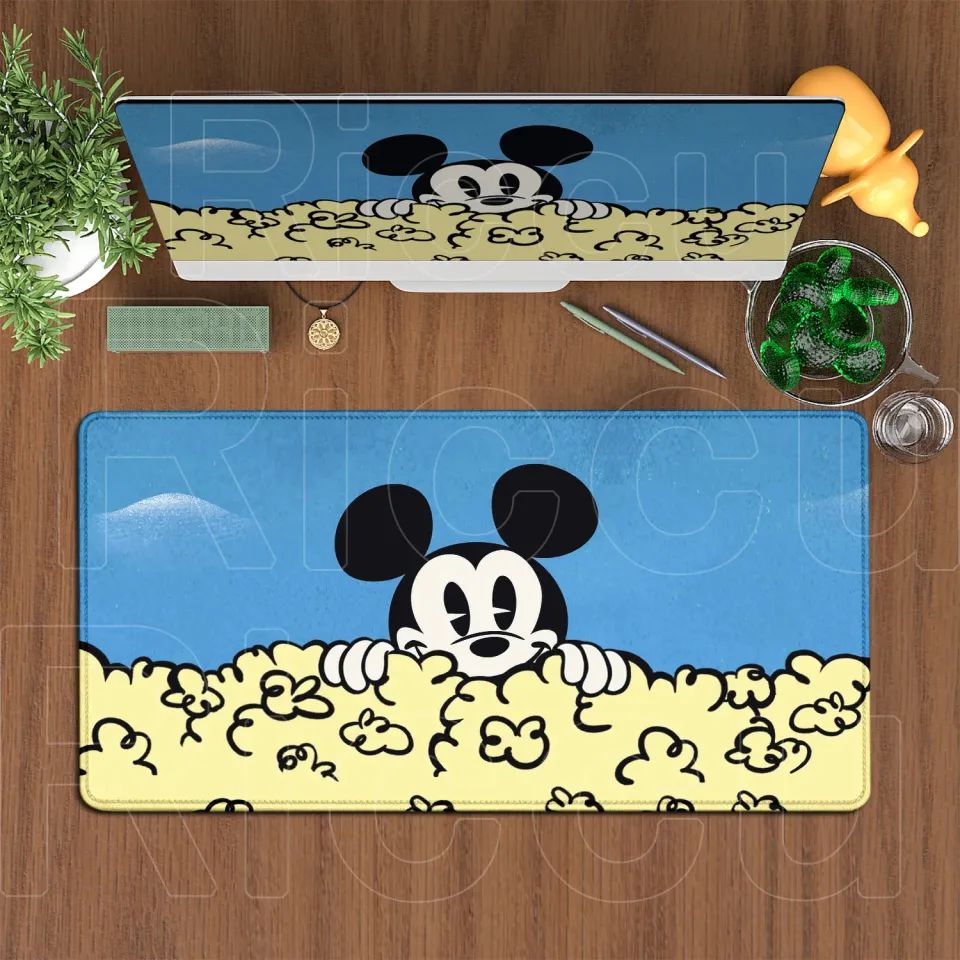 Large Mouse Pad Disney Mickey Mouse Cartoon Keyboard Mousepad Xxl Computer Gaming Rubber Non-slip Office Desk Mat PC Accessories
