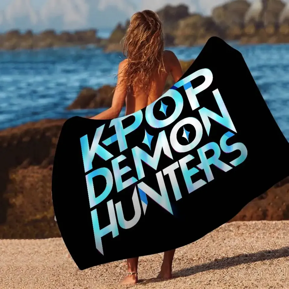 KPop Demon Hunters Beach Towel