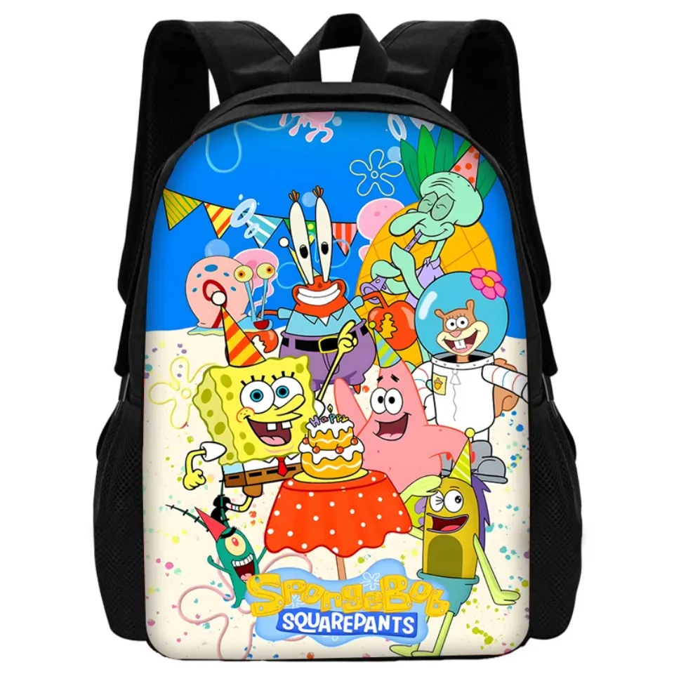 Child School Anime SpongeBob Kawaii Backpack