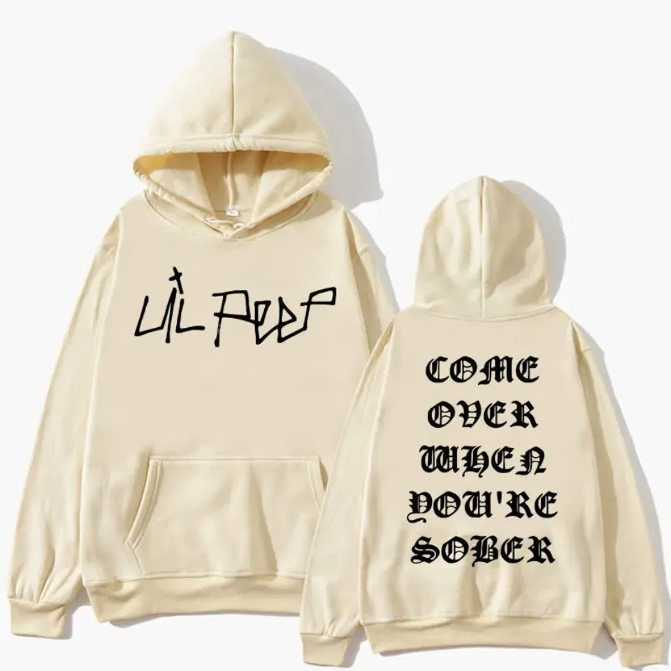 Rapper Lil Peep Come Over When You're Sober Hoodies Men Women Fashion Hip Hop Long Sleeve Warm Oversized Y2k Clothes Tracksuit