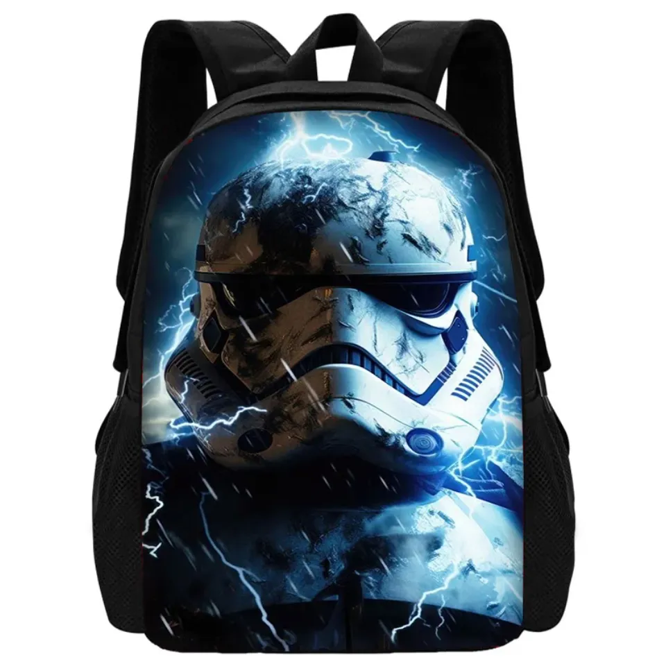 Child School Cartoon Mandalorian Star Wars Backpack