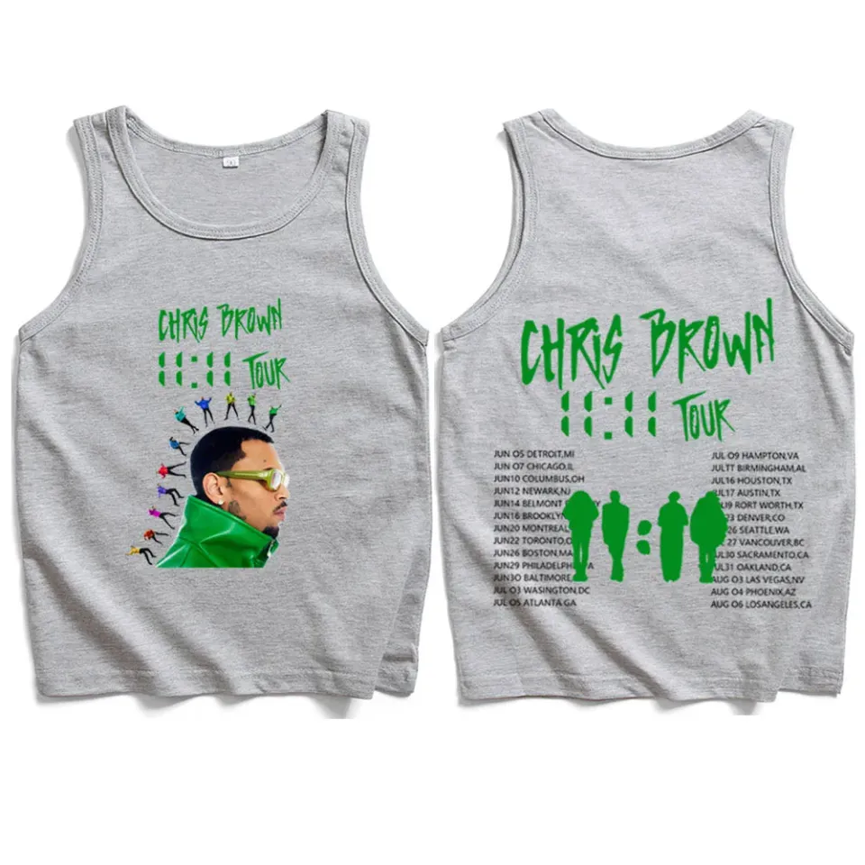 Chris Brown 11:11 Tour 2024 Tank Tops