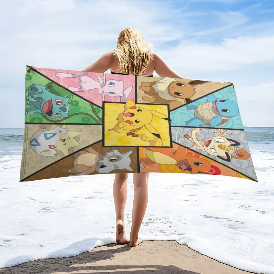 PKM Microfiber Hair Towel Quick Drying Beach Towel