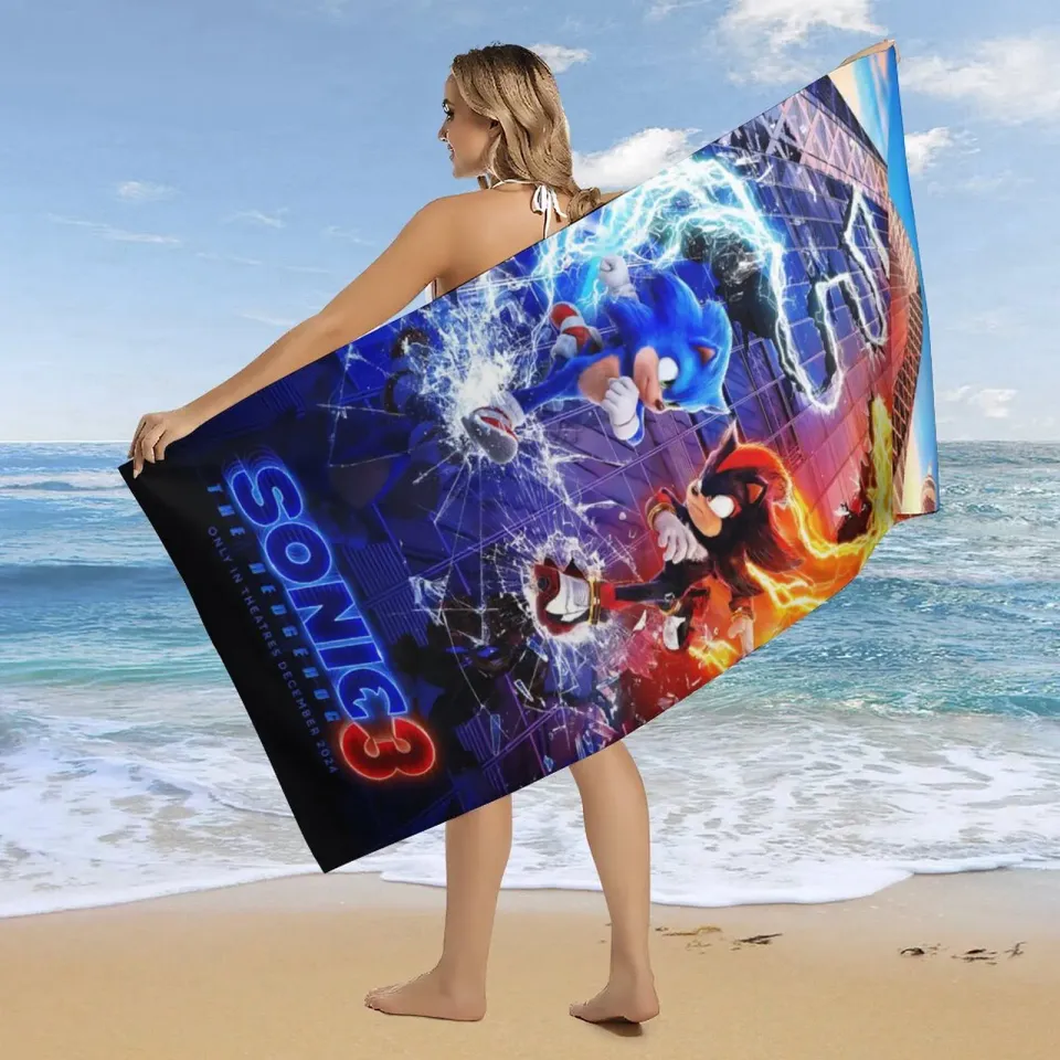 Towel Beach Towels Large S-Sonics The Hedgehogs Travel