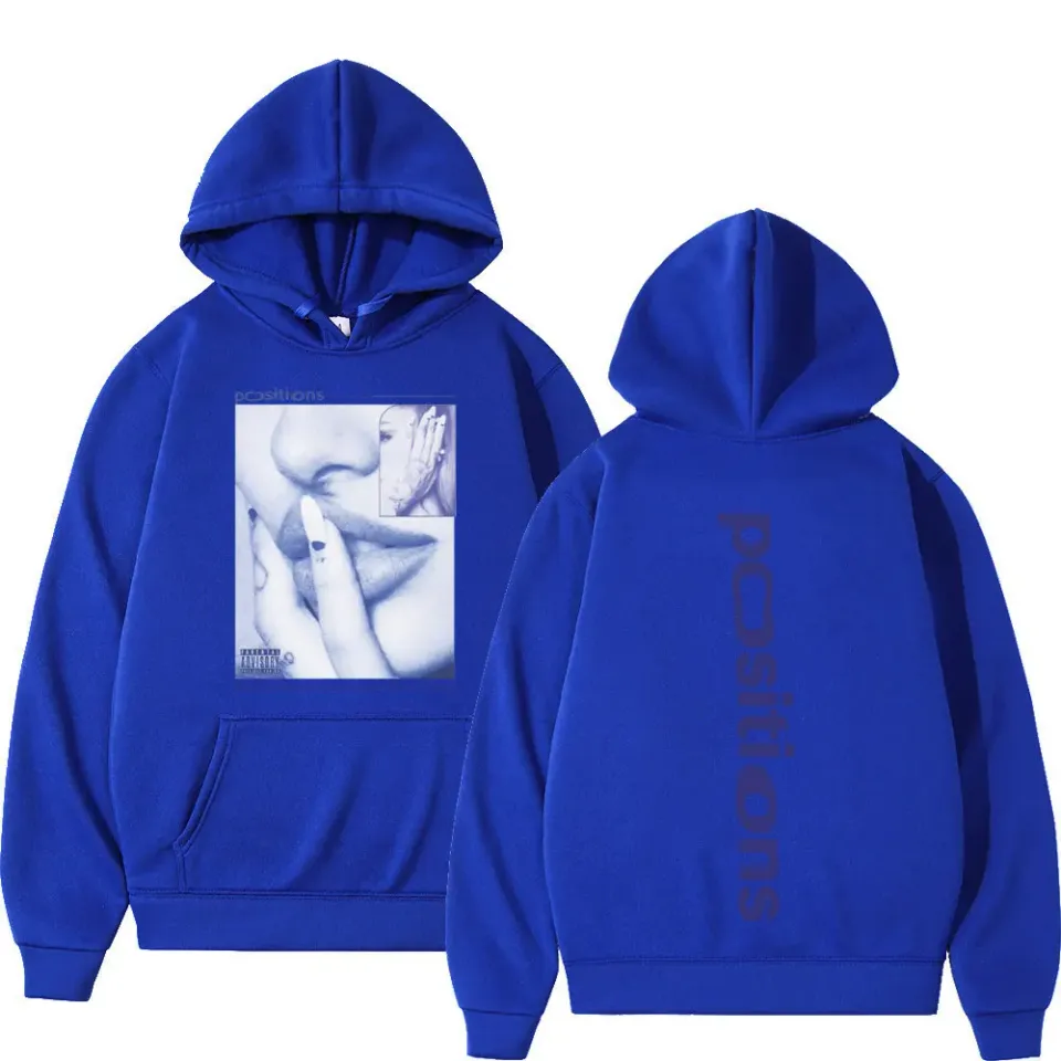 Ariana Positions Album Retro Graphichoodie Men Women Aesthetic Trendy Pullover Long-sleeved Oversized Casual Sweatshirt