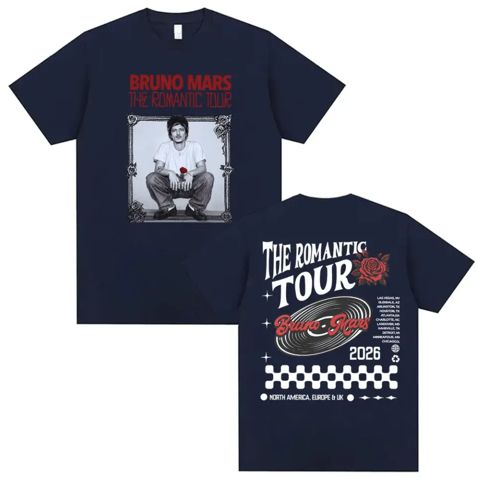 Bruno Mars The Romantic Tour 2026 T Shirt