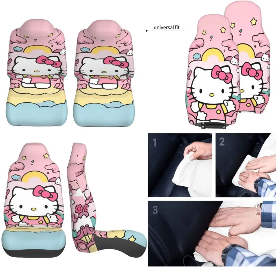 Hello Kitty Cartoon Car Seat Covers