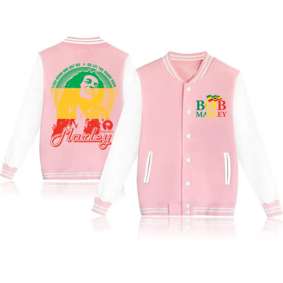 Fashion Singer Bob Marley  Baseball Jacket