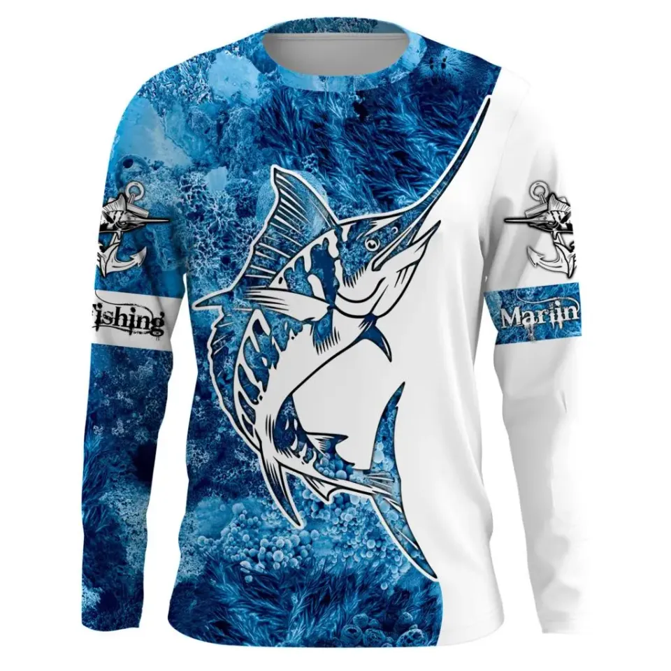 Men's Long Sleeve T-shirts 3d Printed Long T Shirt For Men Street O Neck Pullover Oversized Tee Shirt Man Clothing Fashion Fish