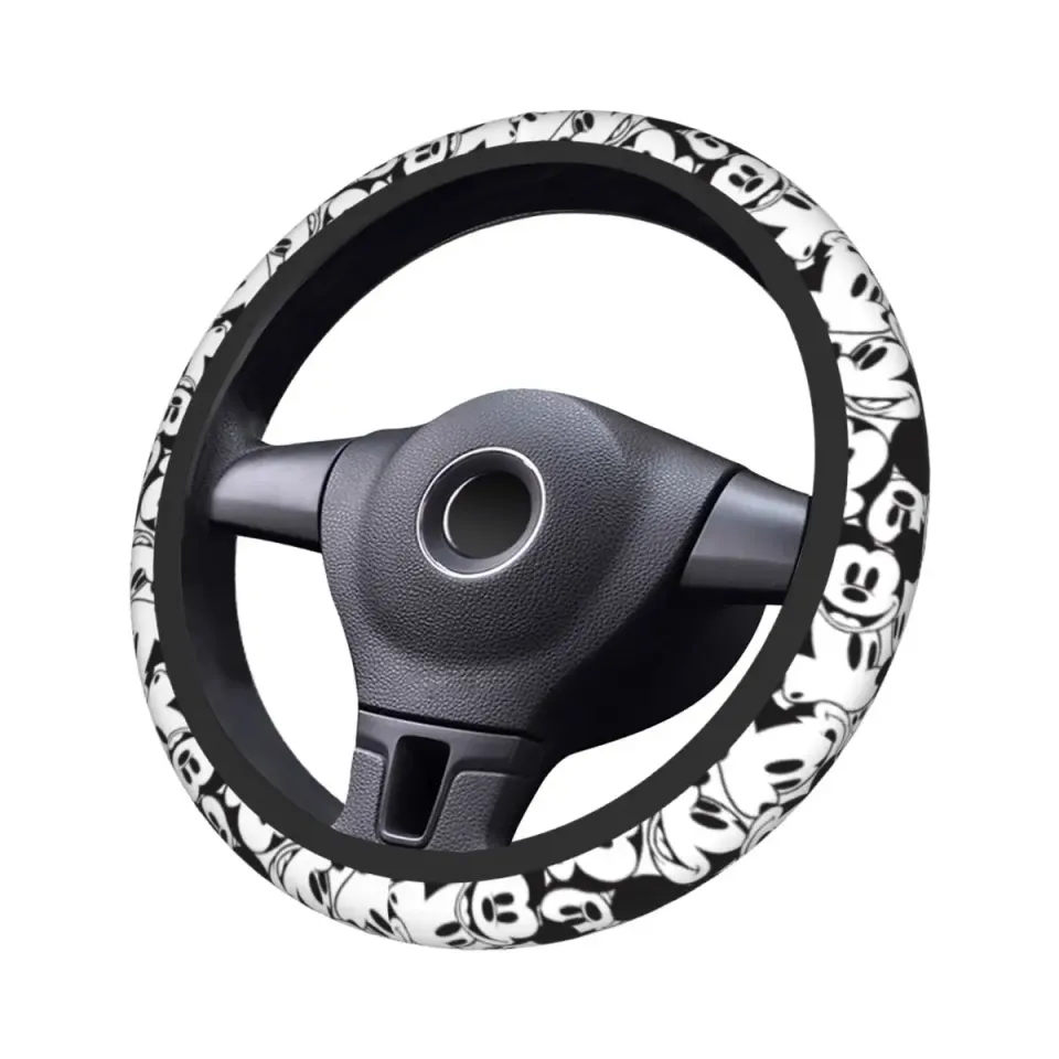 Car Steering Wheel Cover Mickey Mouse Pattern