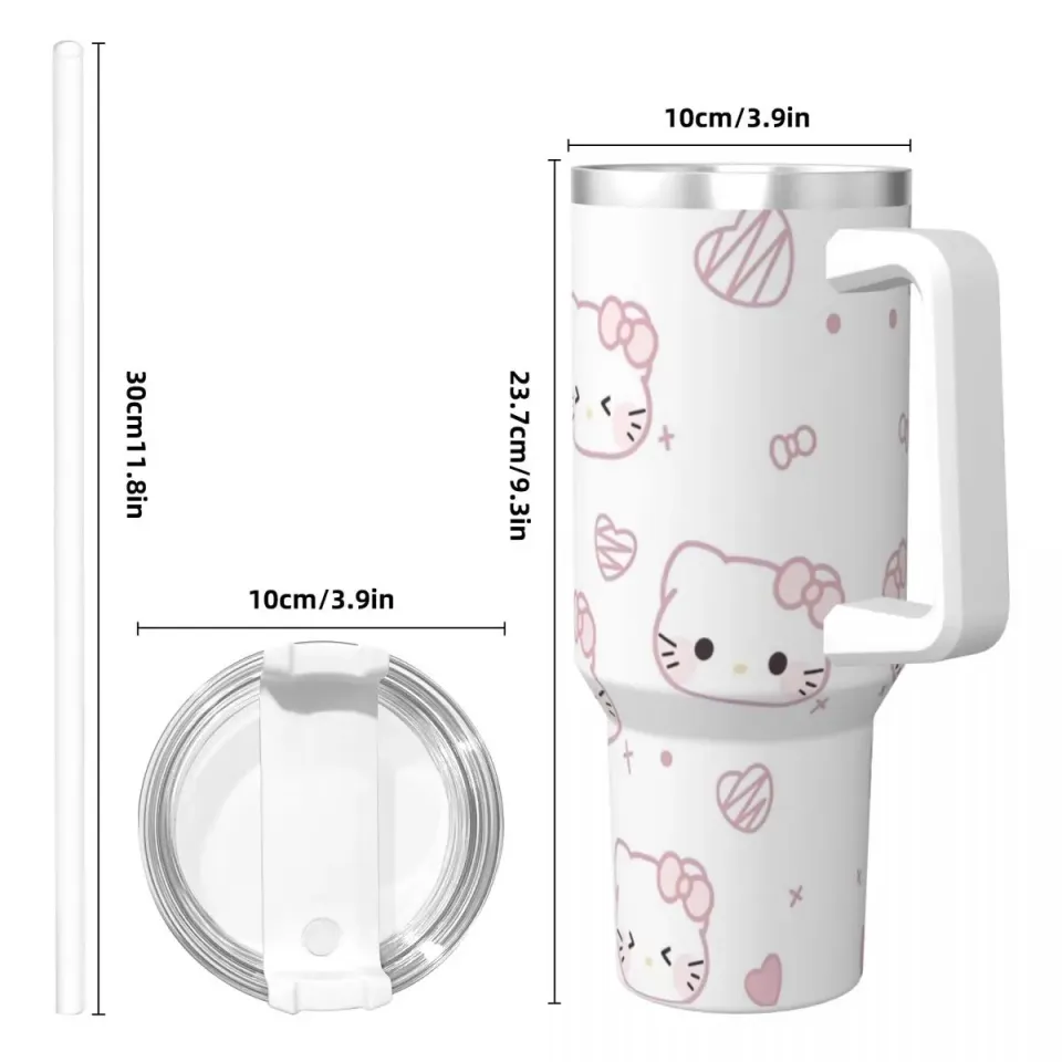 Hello Kitty Tumblers 40 oz With Handle | Christmas Gift