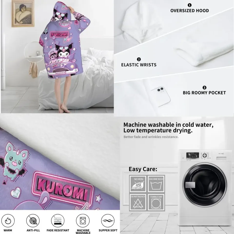 Funny Kuromi Blanket Hoodie