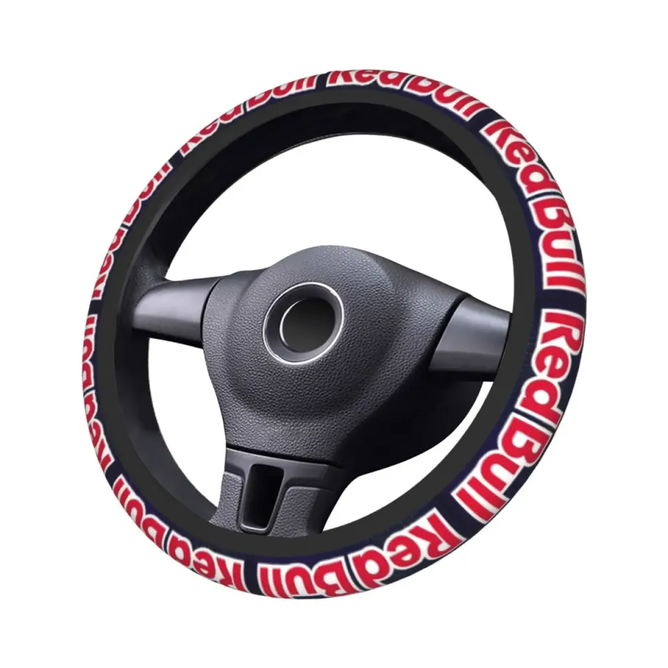 Red Bulls Car Steering Wheel Cover