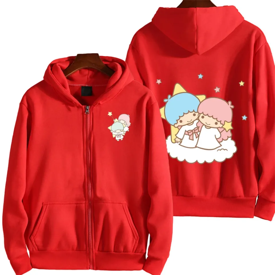 Little Twin Stars Men Zip Up Hoodie