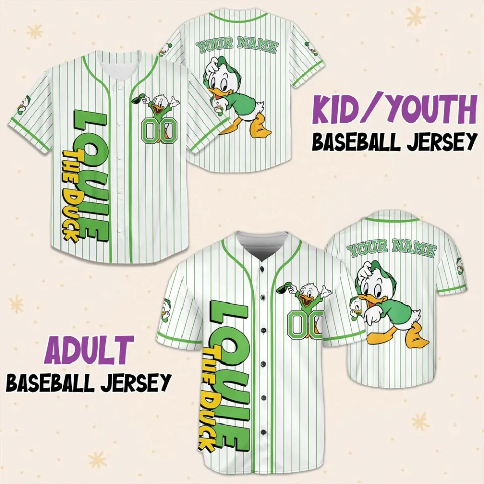 Customized Donald Duck Legendary Series Scrooge McDuck Classic Baseball Jerseys