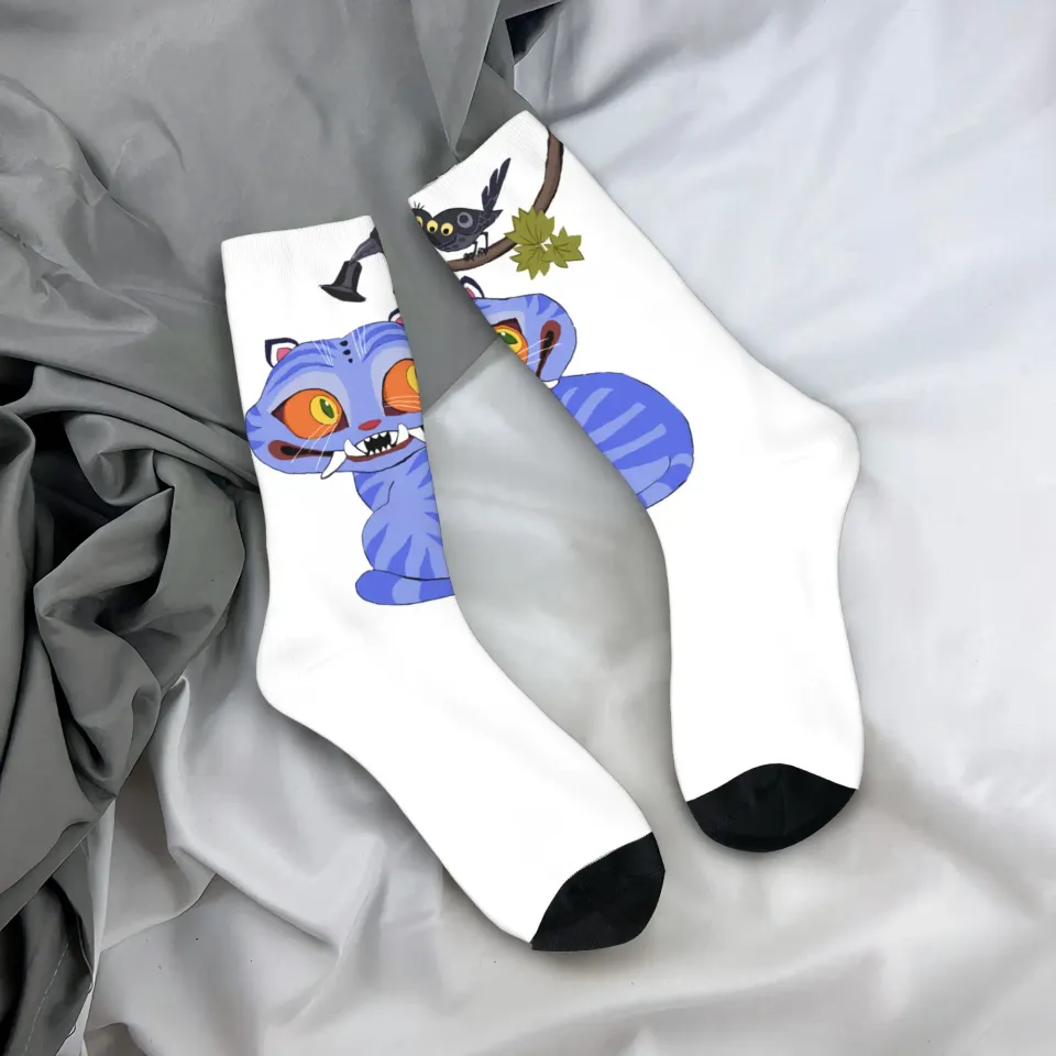 Kpop Demon Hunters Stockings Tiger and Magpie Graphic Funny Socks
