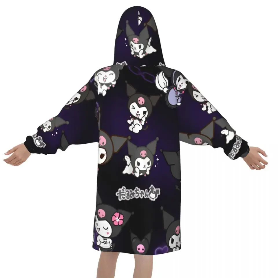 Kuromi Hoodie Blanket