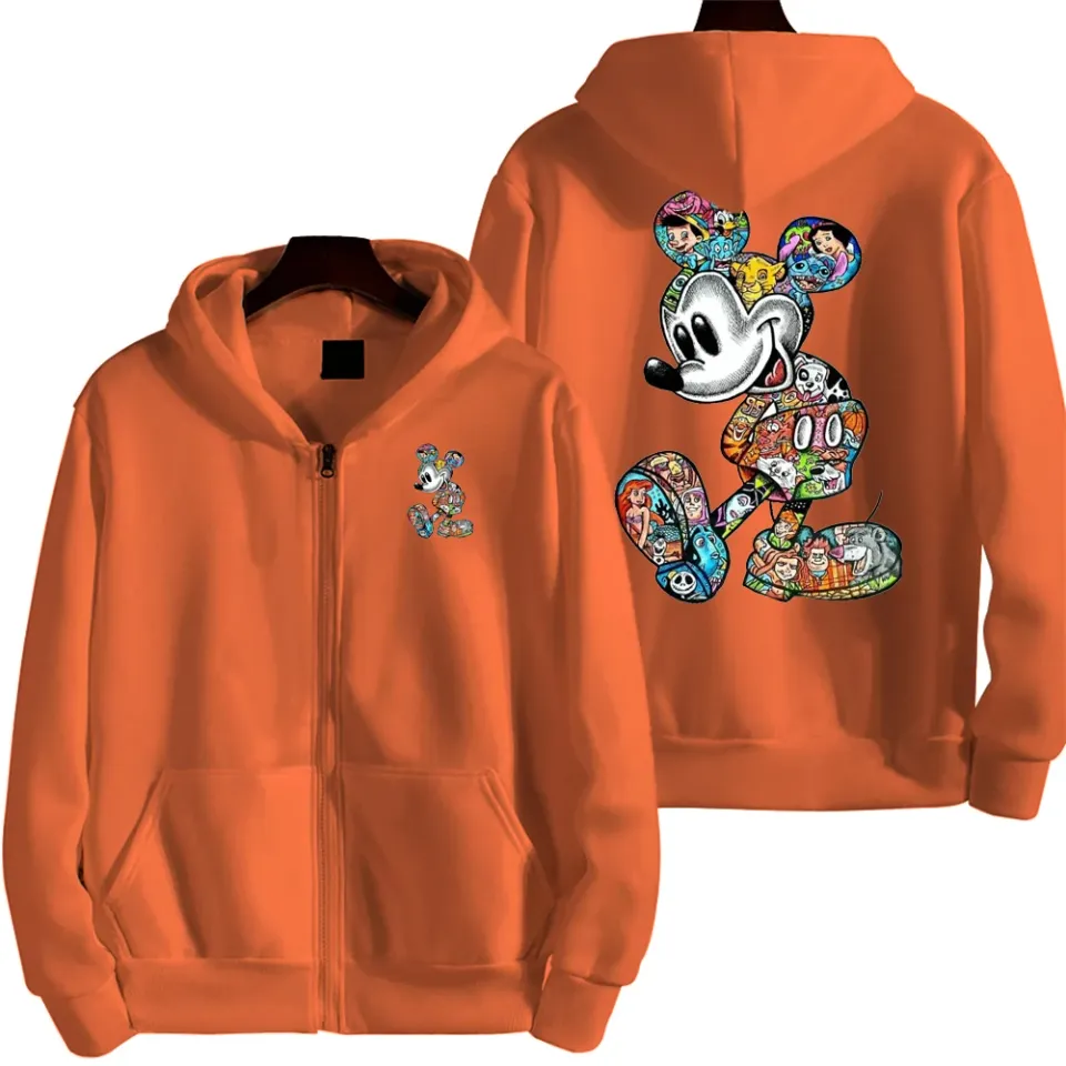 Graffiti Mickey Men Cartoon Hoodie