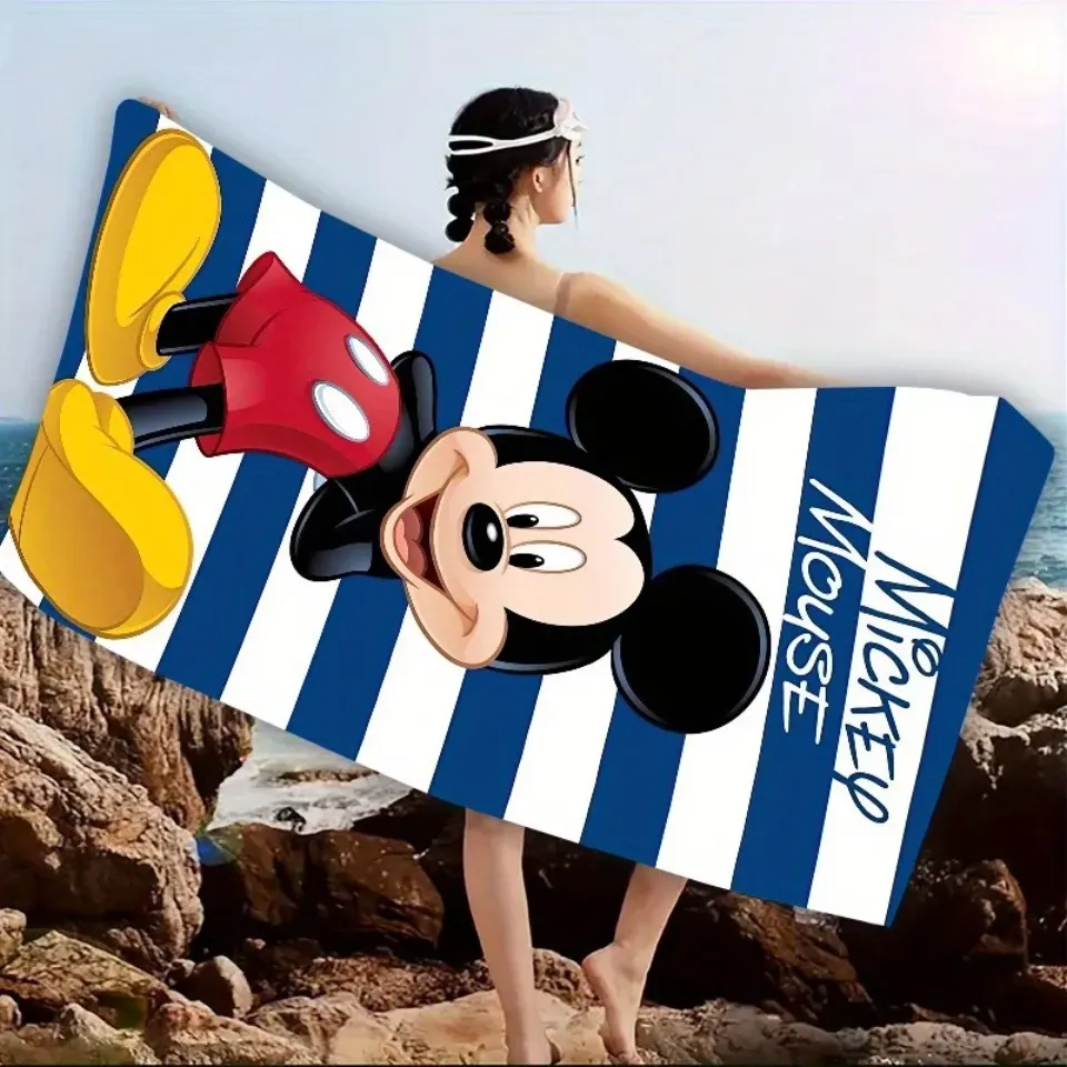 Disney Mickey Mouse Striped Beach Towel