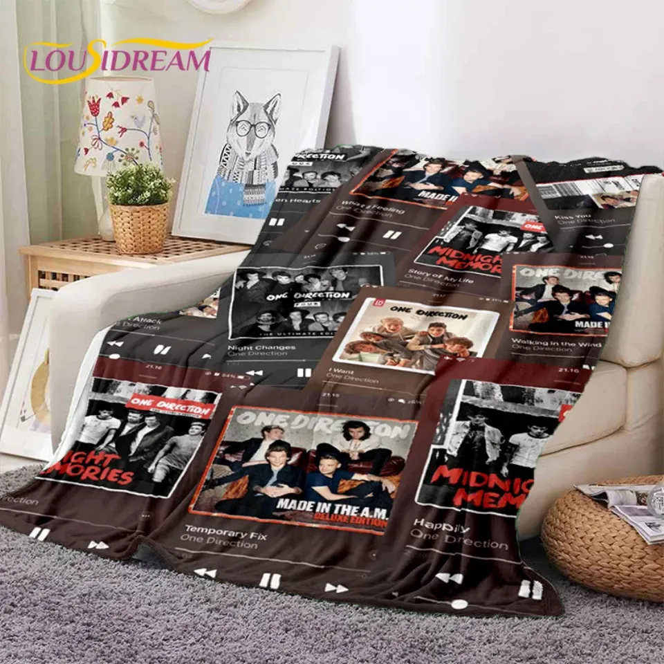 2025 Rock-One Direction Fleece Blanket | Gift For Fan