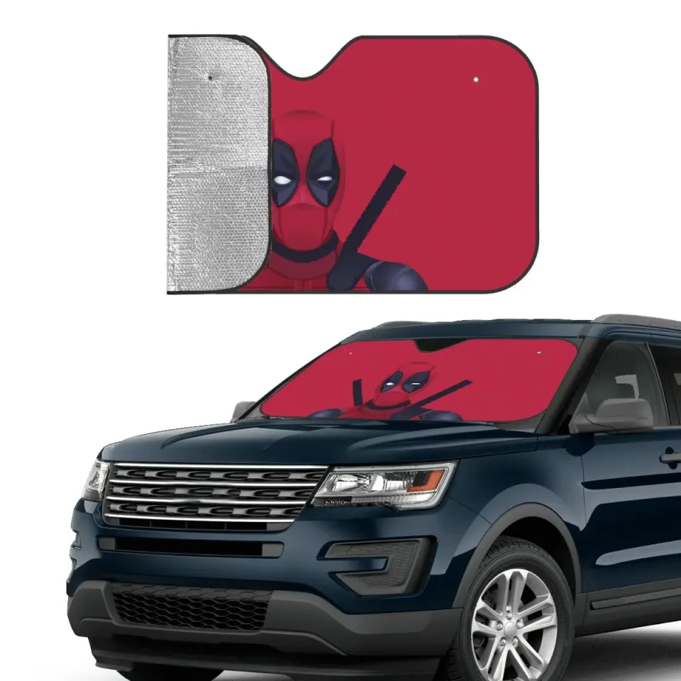 Deadpool Comic Cartoon Car Sunshade