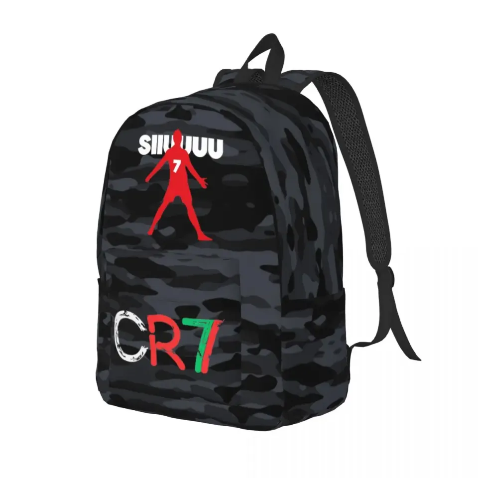 CR7 Ronaldos Backpack for Men and Women, Laptop Shoulder Bag, Student and Work Daypack, Gift