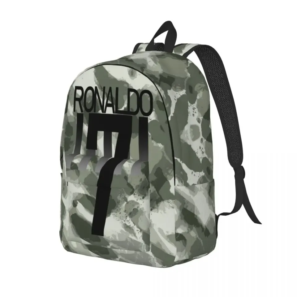 CR7 Ronaldos Backpack for Men and Women, Laptop Shoulder Bag, Student and Work Daypack, Gift
