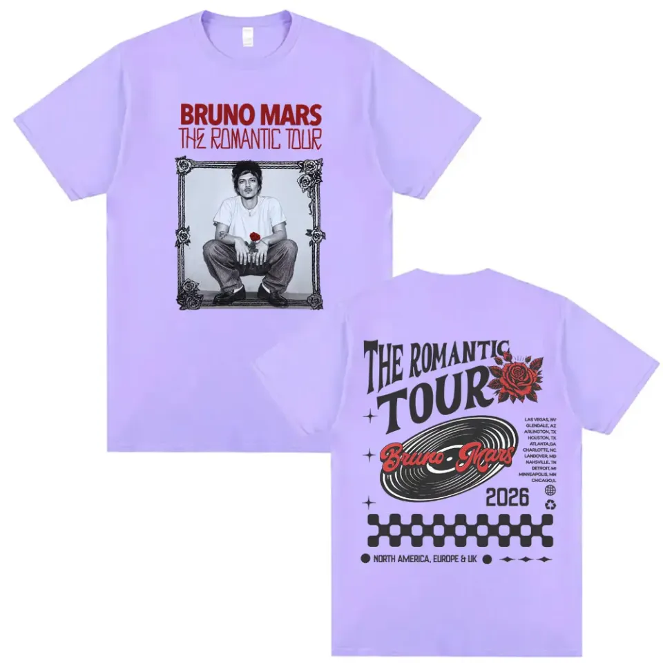 Bruno Mars The Romantic Tour 2026 T Shirt