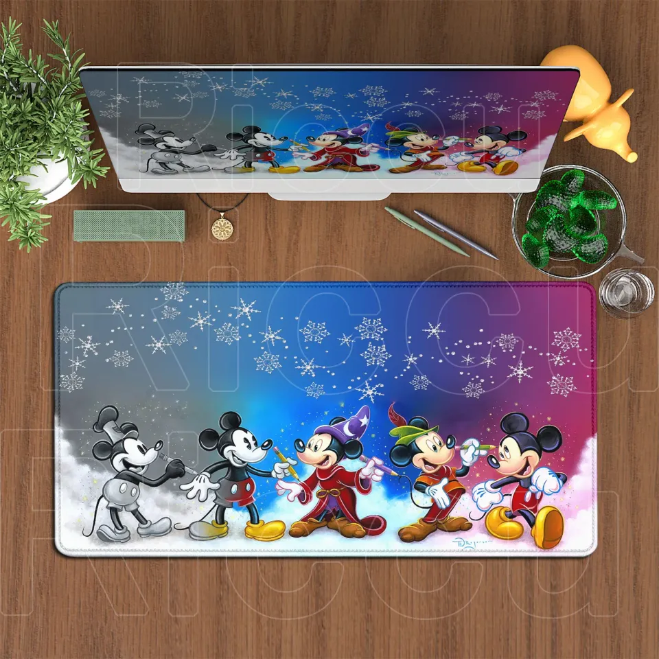 Large Mouse Pad Disney Mickey Mouse Cartoon Keyboard Mousepad Xxl Computer Gaming Rubber Non-slip Office Desk Mat PC Accessories
