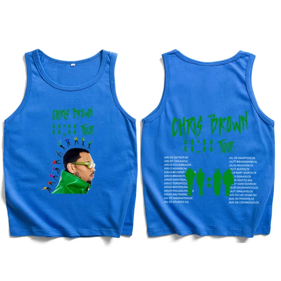 Chris Brown 11:11 Tour 2024 Tank Tops