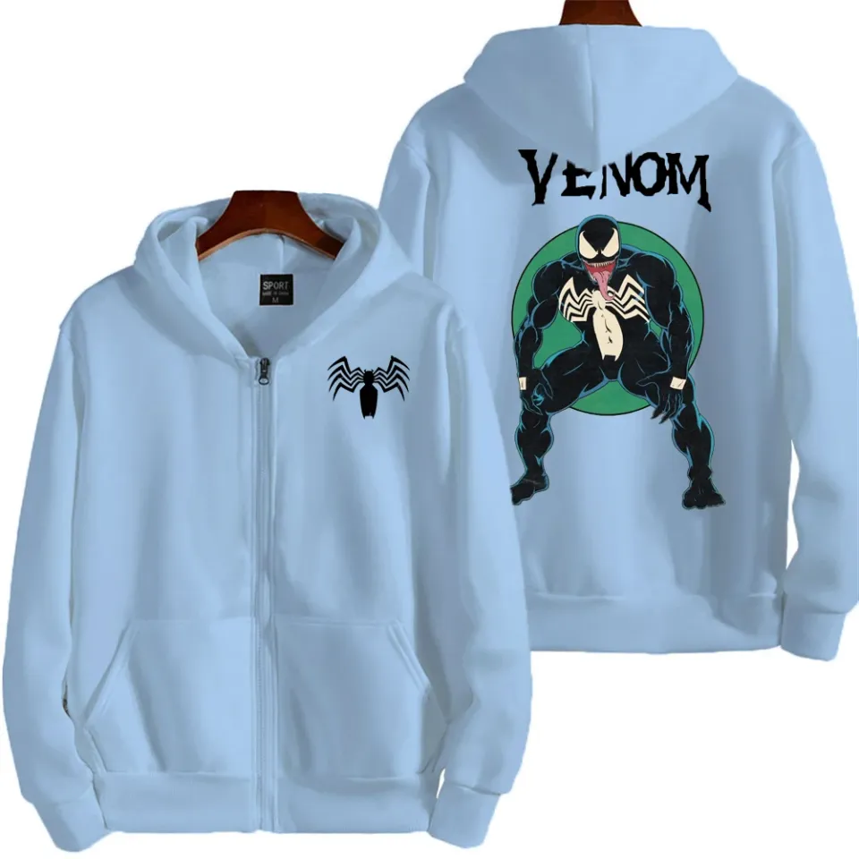 Marvel Venom Spring and Autumn New Men's Zipper Hoodie