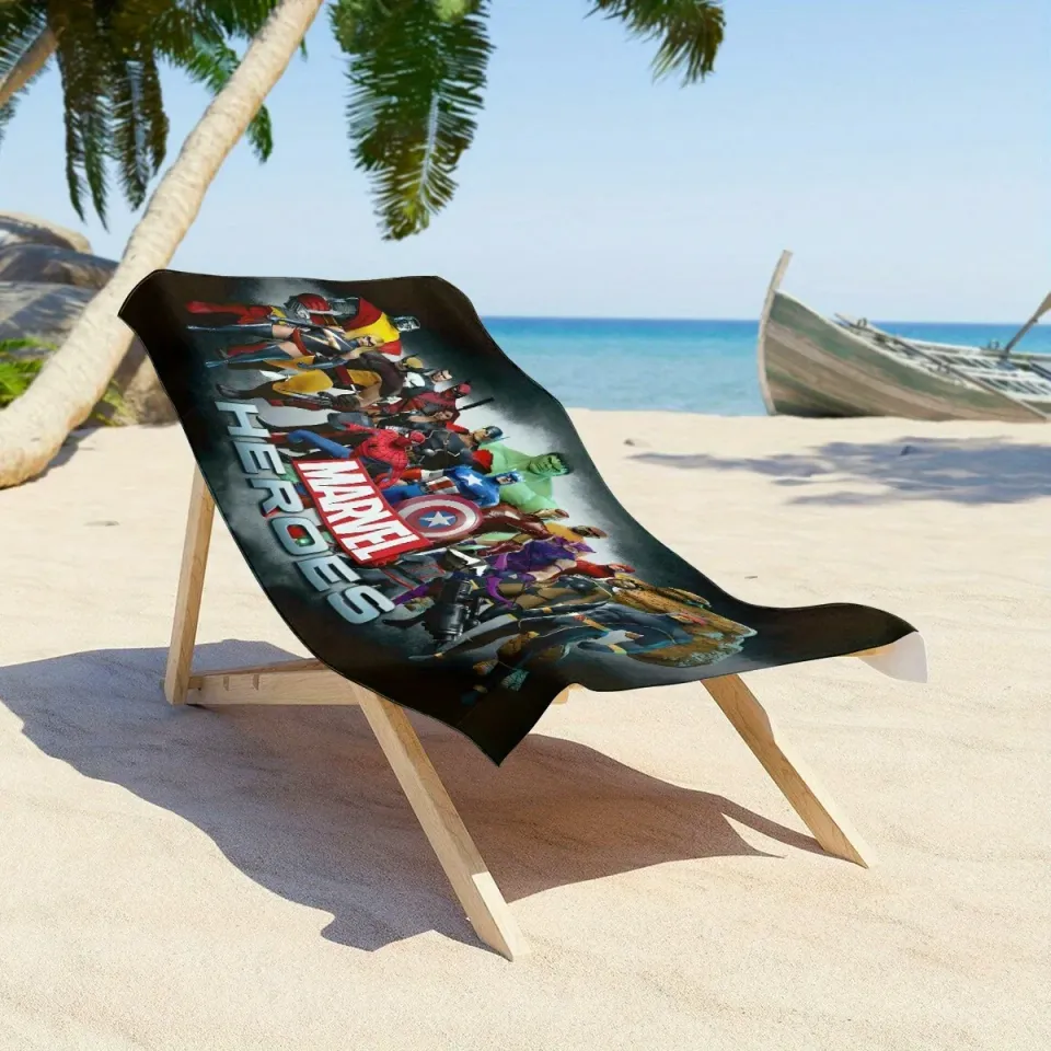Marvel Heroes Beach Towel