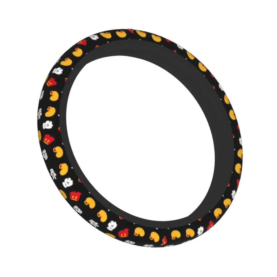 Car Steering Wheel Cover Mickey Mouse Pattern
